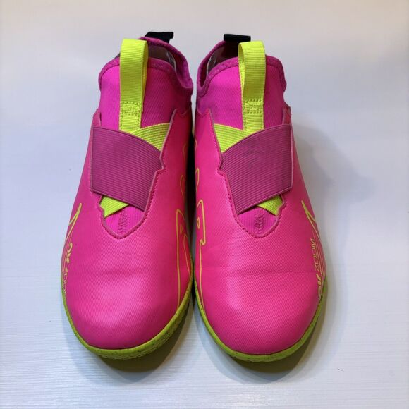 Nike Jr Zoom Vapor 15 Academy IC Neon Pink‎ Soccer Shoes US Size 5.5Y DJ5619-605 - Picture 4 of 10